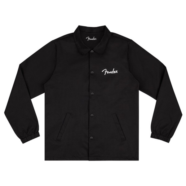 Fender Spaghetti Logo Coaches Jacket, Black, S
