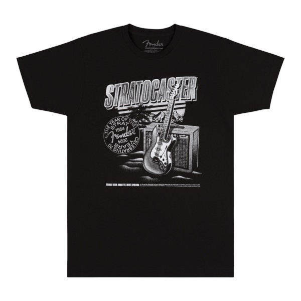Fender Strat 70th Anniversary, T-Shirt, Black, XXL