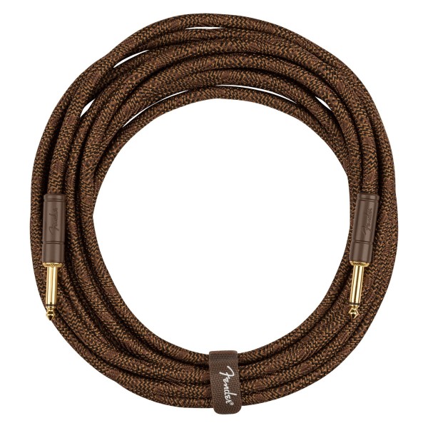 Fender Paramount Acoustic Instrument Cable, 5.6m 18.6ft, Brown