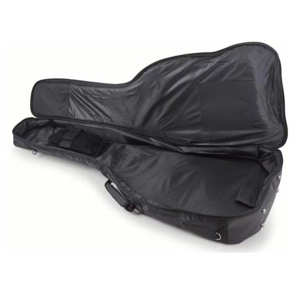 RockBag Deluxe Acoustic Guitar Gig Bag, Black - Open