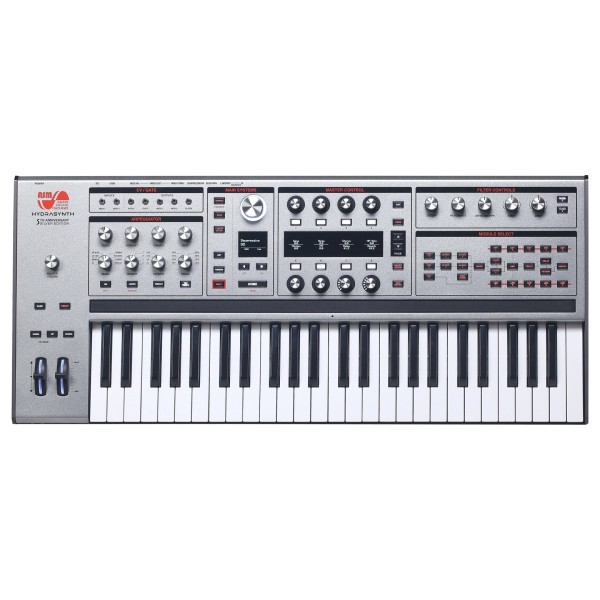 ASM Hydrasynth Digital Wave Morphing Synthesizer, Silver Edition - Top