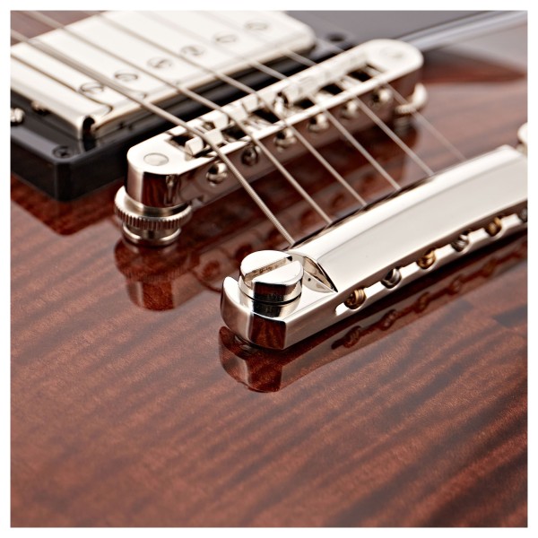 Gibson Custom Les Paul Custom Figured Rootbeer / Walnut Gloss #CS500660 - bridge 