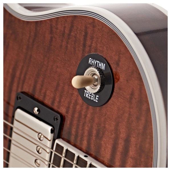 Gibson Custom Les Paul Custom Figured Rootbeer / Walnut Gloss #CS500660 - switch 