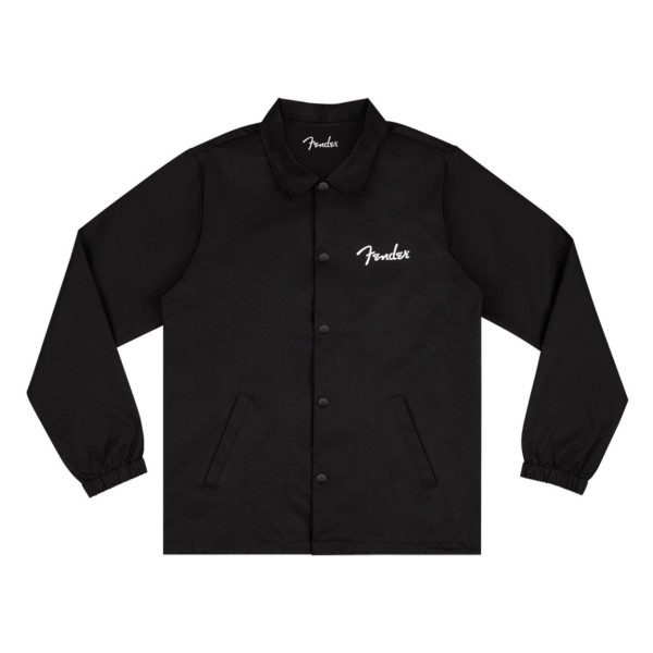Fender Spaghetti Logo Coaches Jacket, Black, L