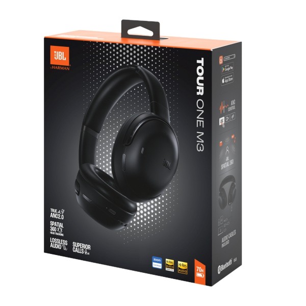 JBL Tour One M3 Wireless Over Ear Headphones, Black - Packaging