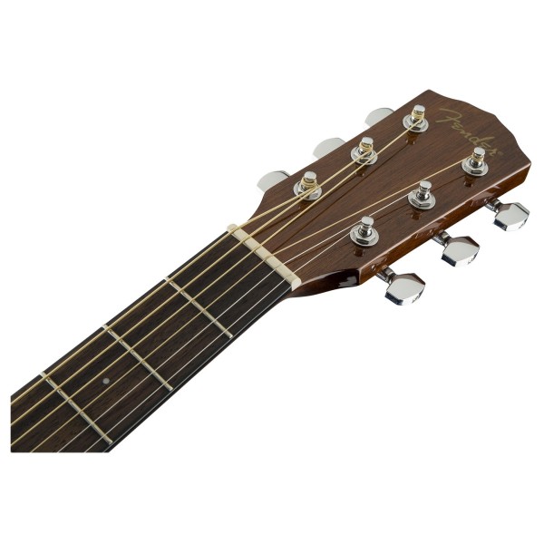 Fender CD-60 Dreadnought V3 DS, Sunburst Walnut with Case - headstock 