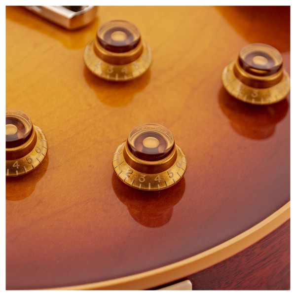 Gibson Custom 1958 Les Paul Standard Reissue VOS, Ice Tea Burst #841546 - knobs 