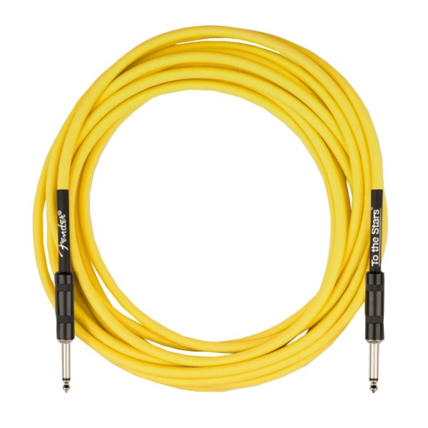 Fender Tom DeLonge To the Stars Instrument Cable, 5.5m/8.6ft, Graffiti Yellow