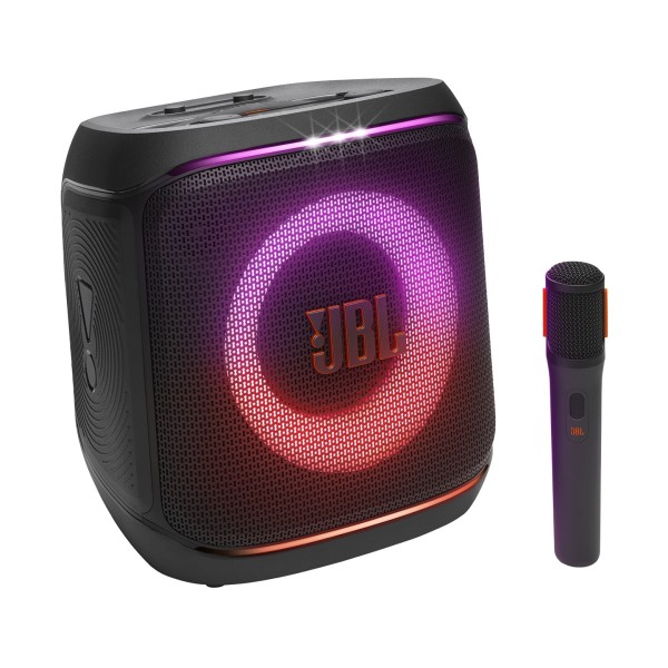 JBL PB Encore 2 Compact Portable Party Speaker with Mic and Auracast - mic speaker img