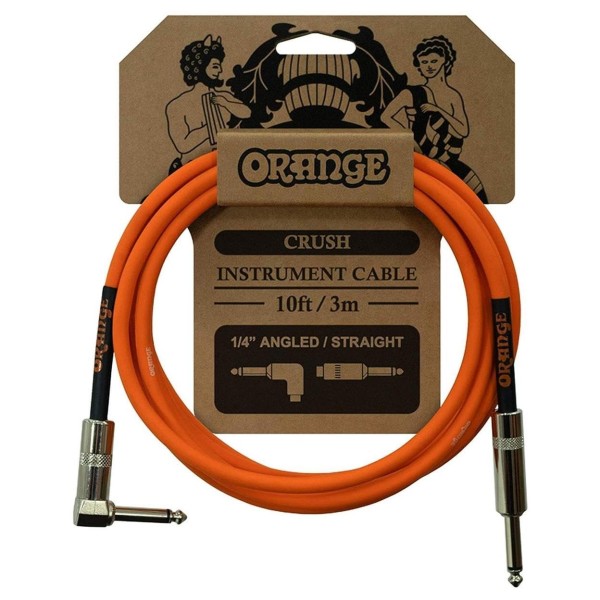 Orange CA035 Crush Instrument Cable, Angled, 3m/10ft