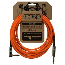 Orange CA037 Crush Instrument Cable, Angled, 6m/20ft