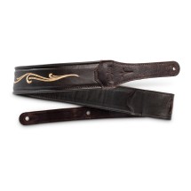 Taylor 4124 Spring Vine Embroided Strap, 2.5in, Chocolate Brown