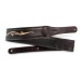Taylor 4124 Spring Vine Embroided Strap, 2.5in, Chocolate Brown