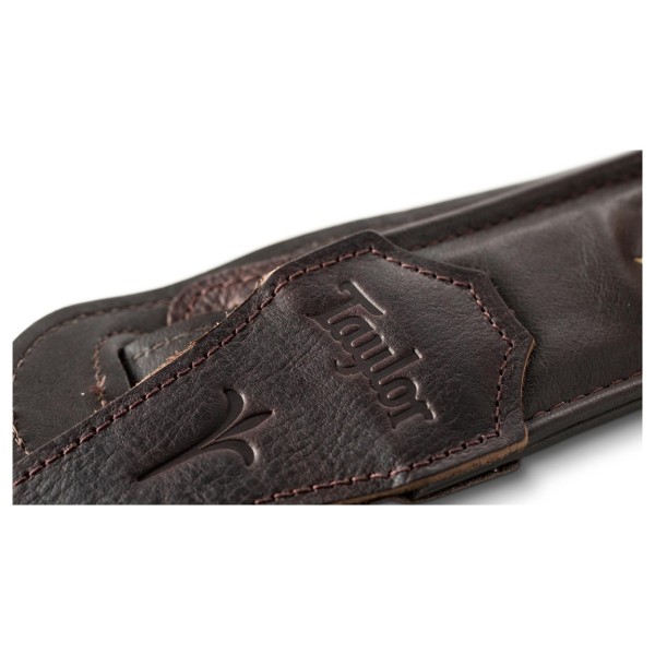 Taylor 4124 Spring Vine Embroided Strap, 2.5in, Chocolate Brown