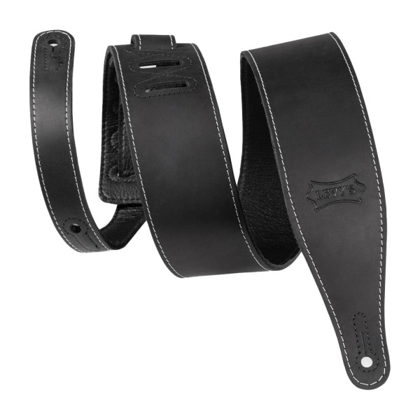 Levy's Like Butter Leather 2 1/2" - Distressed Black