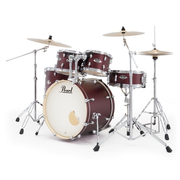 Pearl Export 20'' Fusion Drum Kit, Satin Scarlet