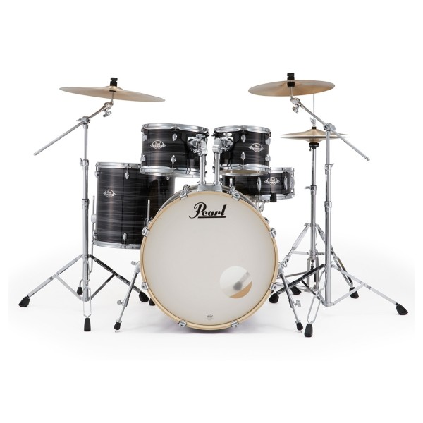 Pearl Export 22'' USA Fusion Drum Kit, Graphite Silver Twist