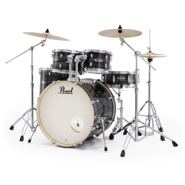 Pearl Export 22'' USA Fusion Drum Kit, Graphite Silver Twist
