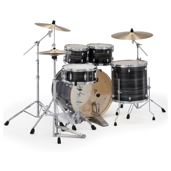 Pearl Export 22'' USA Fusion Drum Kit, Graphite Silver Twist