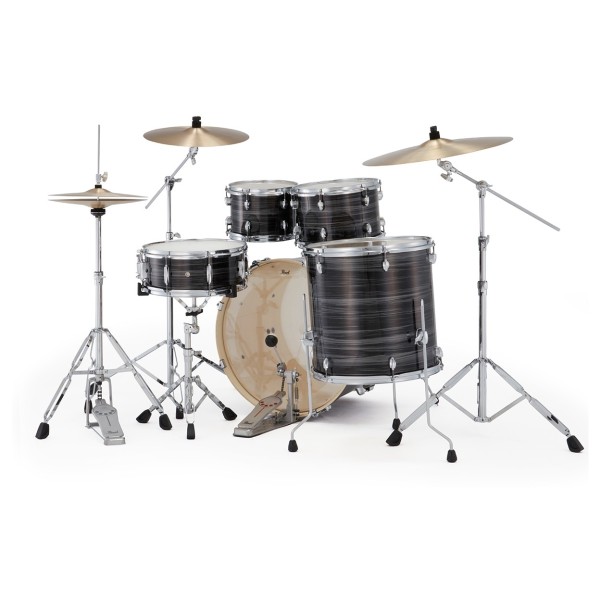 Pearl Export 22'' USA Fusion Drum Kit, Graphite Silver Twist