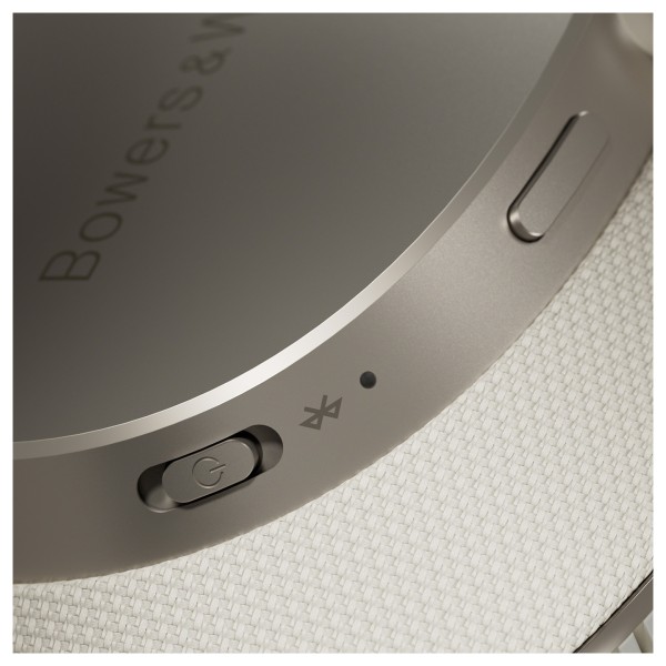 Bowers & Wilkins Px7 S3 Wireless Headphones, Vintage Champagne - Beauty image, Bluetooth controls