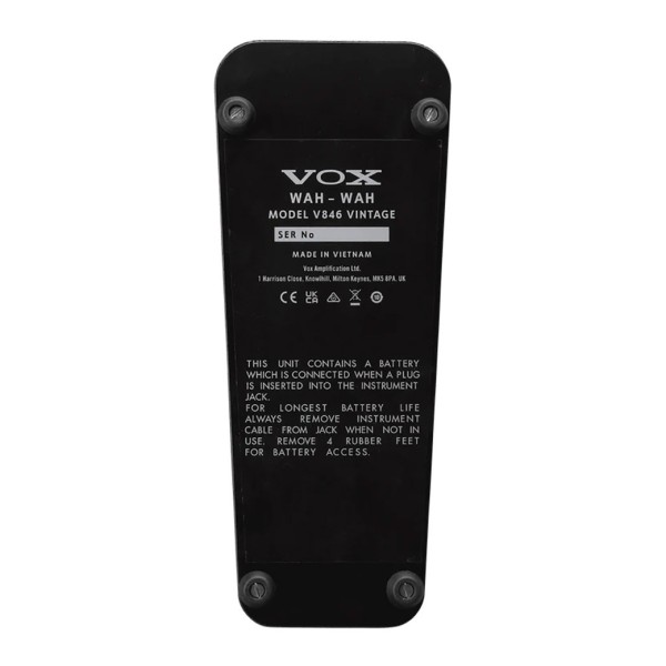 Vox V846 Vintage Wah Pedal