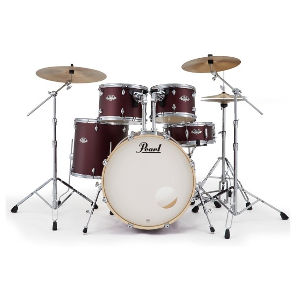Pearl Export 22'' Rock Drum Kit, Satin Scarlet