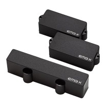 EMG PJX-SET PJ Style Active Bass Pickup Set, Black