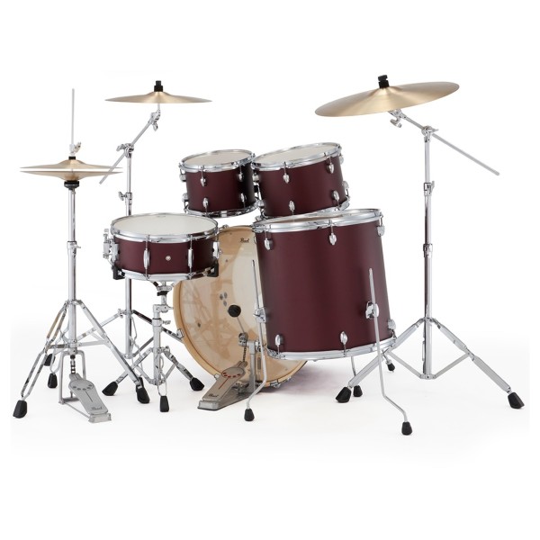 Pearl Export 22'' USA Fusion Drum Kit, Satin Scarlet
