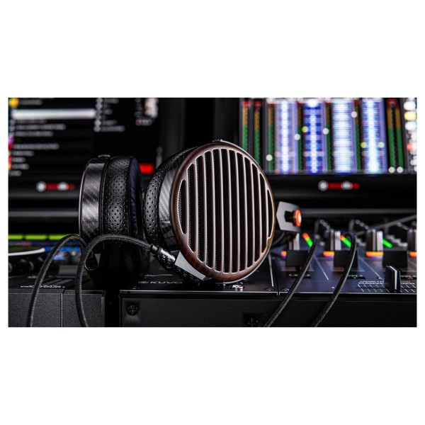 FiiO FT7 Flagship Open Back Planar Over Ear Headphones - Lifestyle Image, recording studio