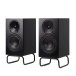 ELAC Designer Series Debut ConneX Adsum Active Bookshelf Speakers (Pair), Black - angle no grille