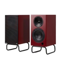 ELAC Designer Series Debut ConneX Adsum Active Bookshelf Speakers (Pair), Burgundy
