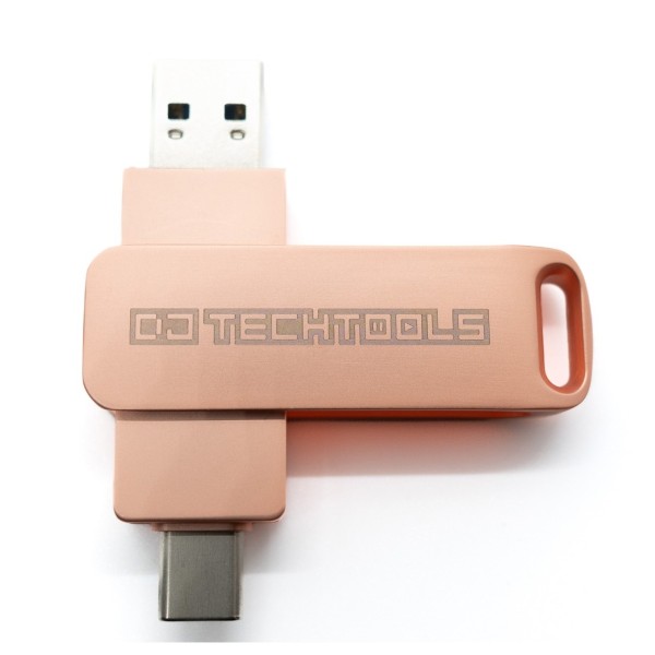 Chroma Drive USB Drive, Rose Gold - Top