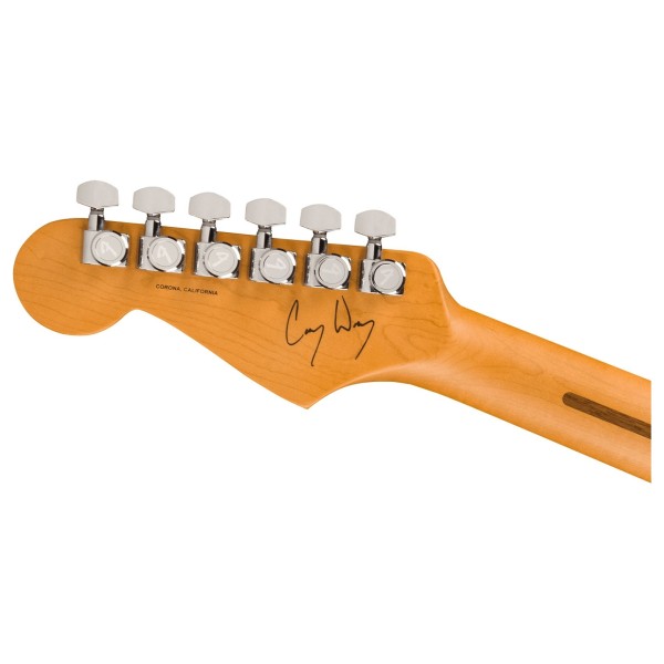 Fender Limited Edition Cory Wong Stratocaster, Daphne Blue  -headstock back 
