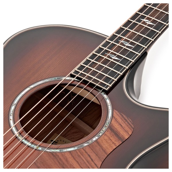 Taylor Builder's Edition 814ce Electro Acoustic, Sinker Redwood - soundhole