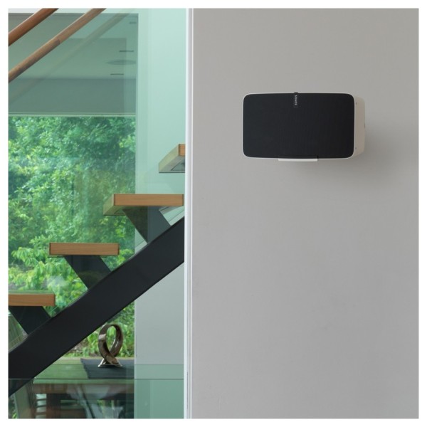 Flexson White Horizontal Wall Bracket For FIVE SONOS Play 5 LS