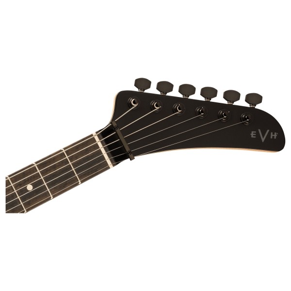 EVH Limited Edition Star T.O.M, Ebony Fingerboard, Stealth Black - headstock 