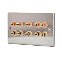 Fisual Speaker Wall Plate 5.0 Stainless Steel