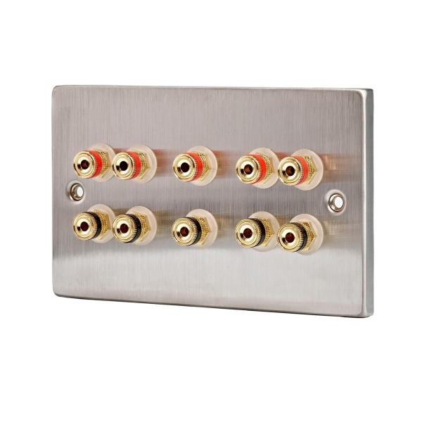 Fisual Speaker Wall Plate 5.0 Stainless Steel