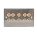 Fisual Speaker Wall Plate 5.0 Stainless Steel - front