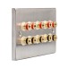 Fisual Speaker Wall Plate 5.0 Stainless Steel - angled