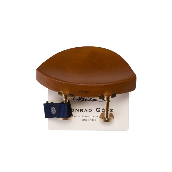 Goetz Kaufmann Style Violin Chinrest, Boxwood Gold Hill Screws