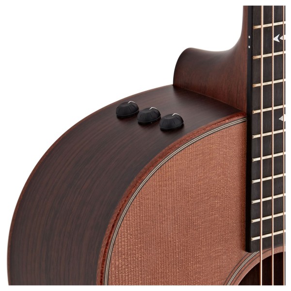 Taylor 717e Builders Edition Grand Pacific Electro Acoustic, Wild Honey Burst - controls 