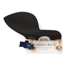 Goetz Guarneri Style Violin Chinrest, Ebony, Gold Hill Screw