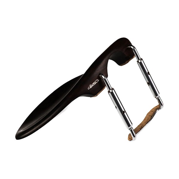 Goetz Jacob Style Violin Chinrest, Natural Ebony - Back