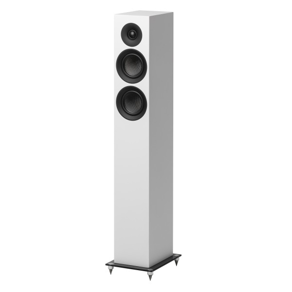 Pro-Ject Speaker Box 10 E Carbon Floorstanding Speakers (pair), Satin White - front 