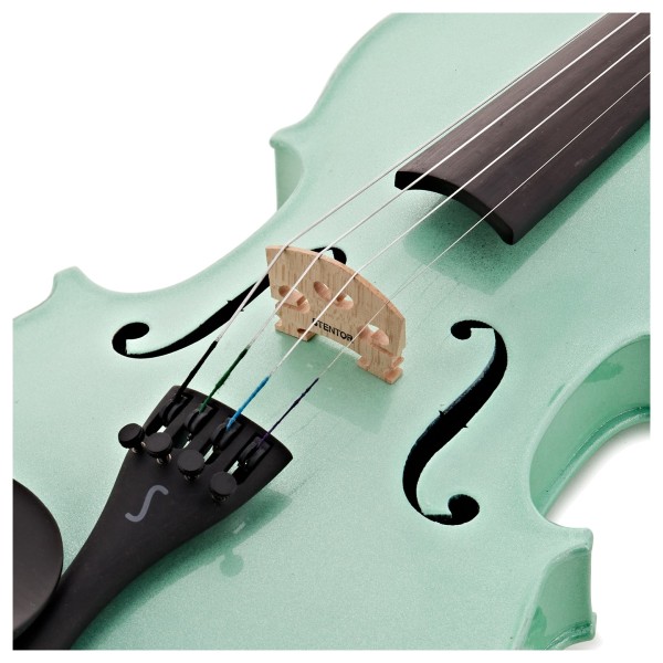 Stentor Harlequin Violin Outfit, Emerald Green, 1/2 - Body
