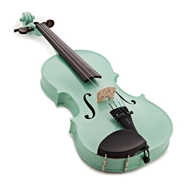 Stentor Harlequin Violin Outfit, Emerald Green, 1/2 - Lying Down
