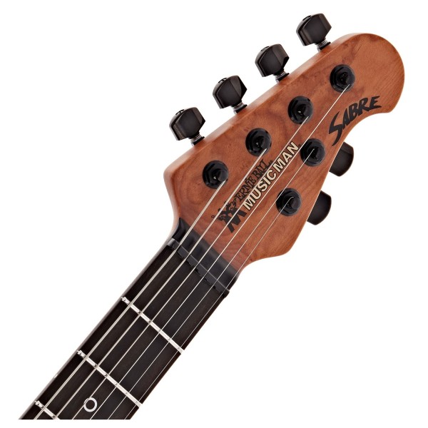 Music Man Rabea Massaad Sabre, Vileblood Burst - headstock 