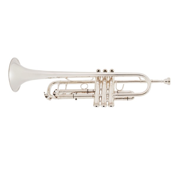 B&S Challenger II Professional Trumpet, 37" Bell, Silver